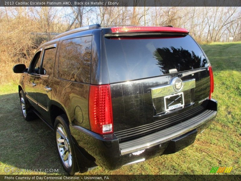 Black Ice Metallic / Ebony 2013 Cadillac Escalade Platinum AWD