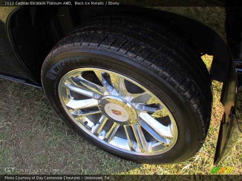 Black Ice Metallic / Ebony 2013 Cadillac Escalade Platinum AWD