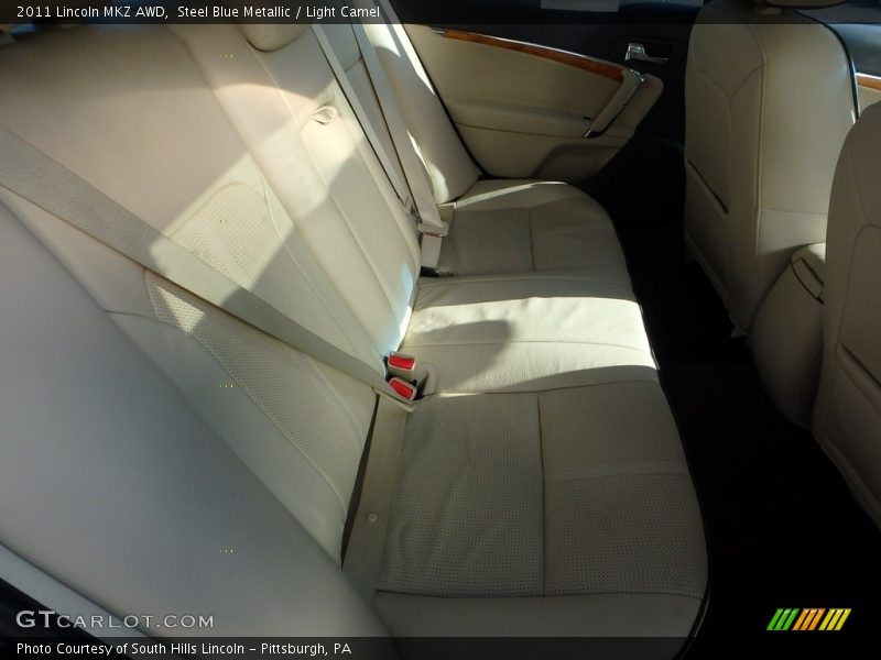 Steel Blue Metallic / Light Camel 2011 Lincoln MKZ AWD