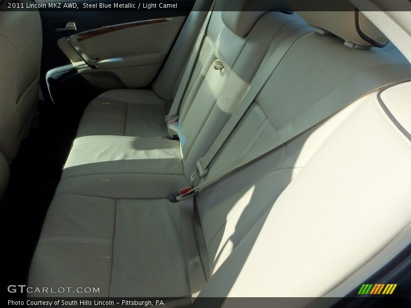 Steel Blue Metallic / Light Camel 2011 Lincoln MKZ AWD