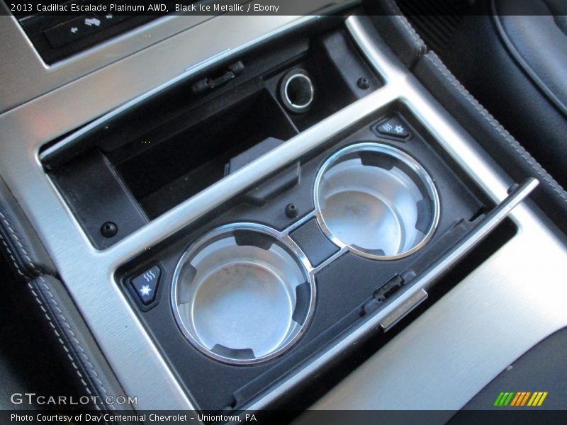 Black Ice Metallic / Ebony 2013 Cadillac Escalade Platinum AWD