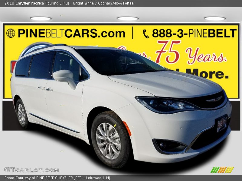 Bright White / Cognac/Alloy/Toffee 2018 Chrysler Pacifica Touring L Plus