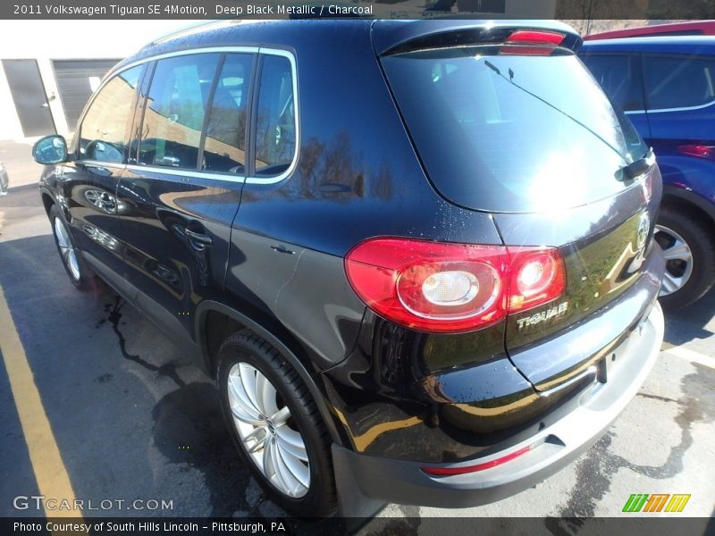 Deep Black Metallic / Charcoal 2011 Volkswagen Tiguan SE 4Motion