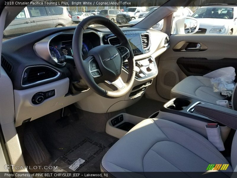 Bright White / Cognac/Alloy/Toffee 2018 Chrysler Pacifica Touring L Plus