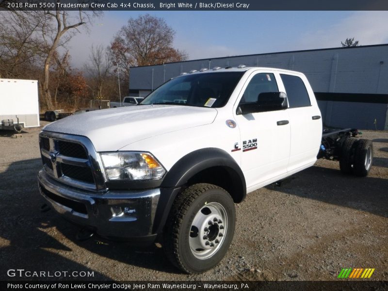 Bright White / Black/Diesel Gray 2018 Ram 5500 Tradesman Crew Cab 4x4 Chassis