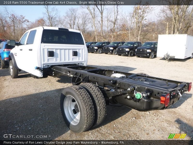 Bright White / Black/Diesel Gray 2018 Ram 5500 Tradesman Crew Cab 4x4 Chassis
