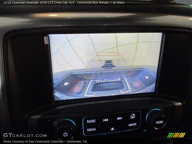 Centennial Blue Metallic / Jet Black 2018 Chevrolet Silverado 1500 LTZ Crew Cab 4x4