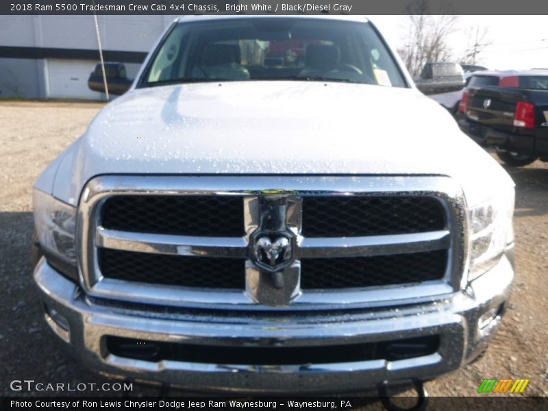 Bright White / Black/Diesel Gray 2018 Ram 5500 Tradesman Crew Cab 4x4 Chassis