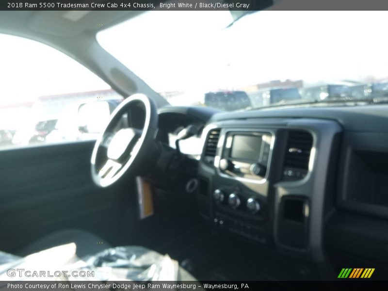 Bright White / Black/Diesel Gray 2018 Ram 5500 Tradesman Crew Cab 4x4 Chassis