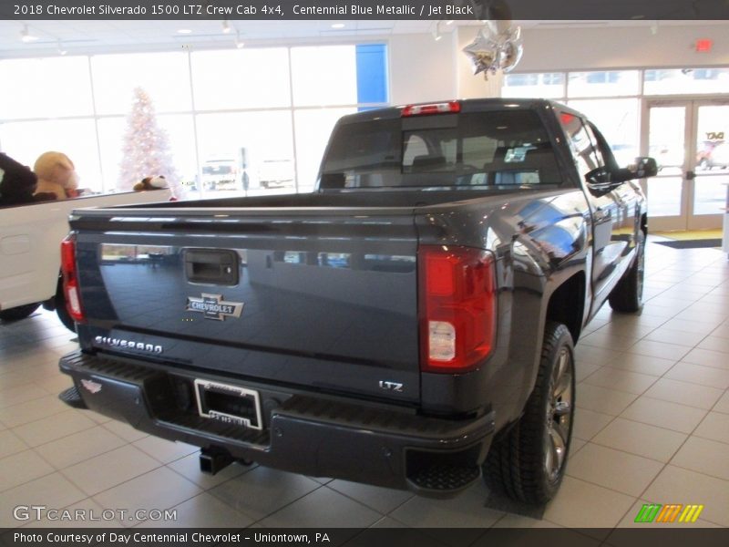 Centennial Blue Metallic / Jet Black 2018 Chevrolet Silverado 1500 LTZ Crew Cab 4x4
