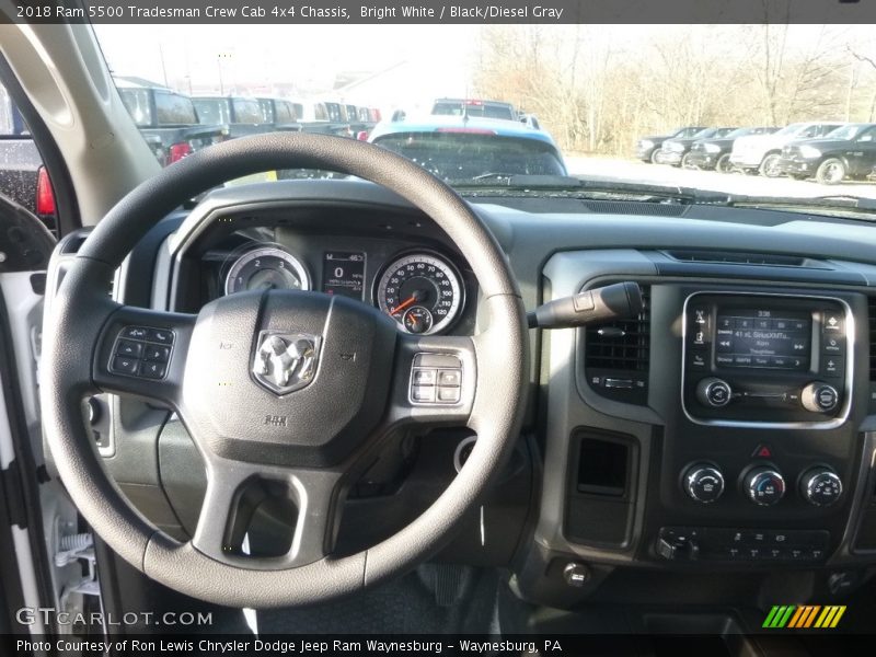 Bright White / Black/Diesel Gray 2018 Ram 5500 Tradesman Crew Cab 4x4 Chassis
