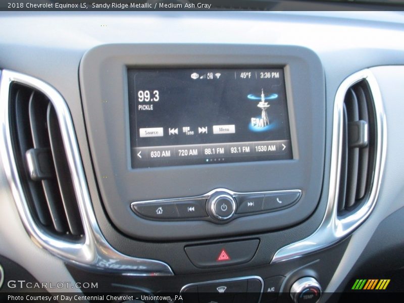 Sandy Ridge Metallic / Medium Ash Gray 2018 Chevrolet Equinox LS