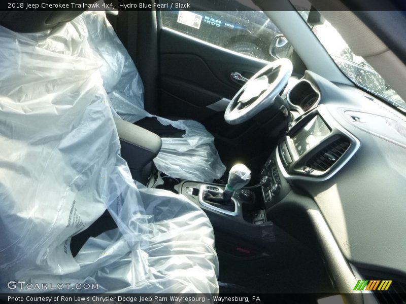Hydro Blue Pearl / Black 2018 Jeep Cherokee Trailhawk 4x4