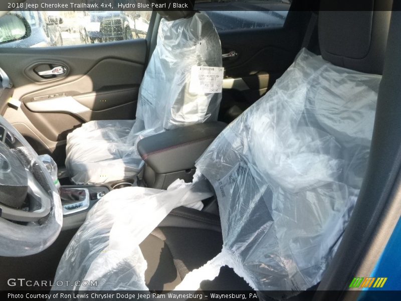 Hydro Blue Pearl / Black 2018 Jeep Cherokee Trailhawk 4x4