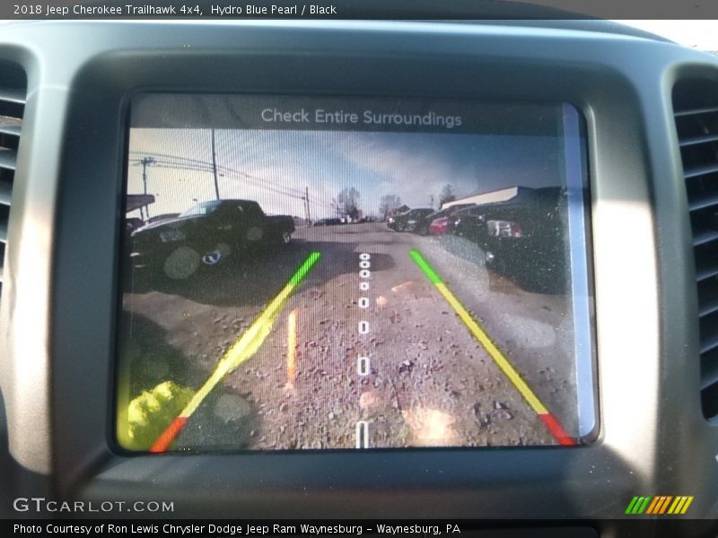 Hydro Blue Pearl / Black 2018 Jeep Cherokee Trailhawk 4x4