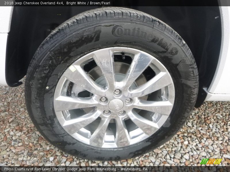 Bright White / Brown/Pearl 2018 Jeep Cherokee Overland 4x4
