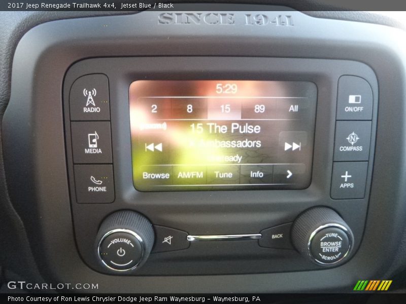 Jetset Blue / Black 2017 Jeep Renegade Trailhawk 4x4