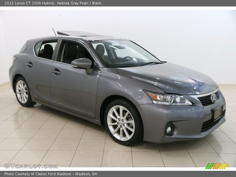 Nebula Gray Pearl / Black 2013 Lexus CT 200h Hybrid