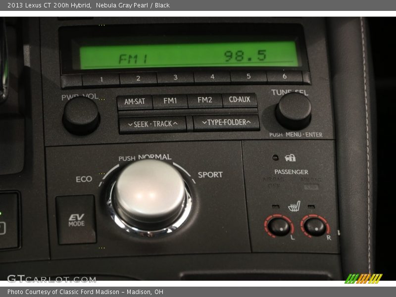 Nebula Gray Pearl / Black 2013 Lexus CT 200h Hybrid