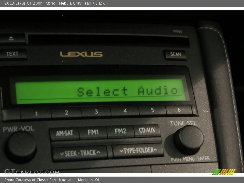Nebula Gray Pearl / Black 2013 Lexus CT 200h Hybrid