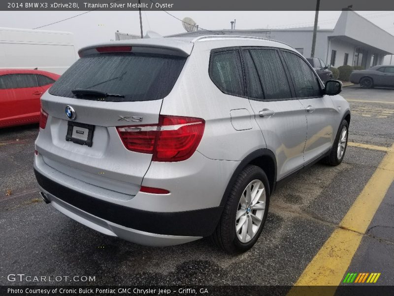 Titanium Silver Metallic / Oyster 2014 BMW X3 xDrive28i