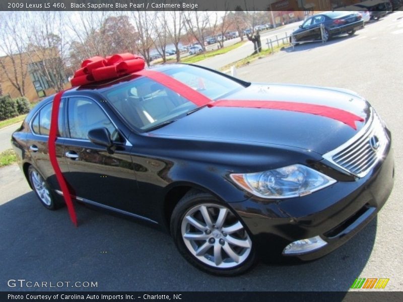 Black Sapphire Blue Pearl / Cashmere Beige 2009 Lexus LS 460