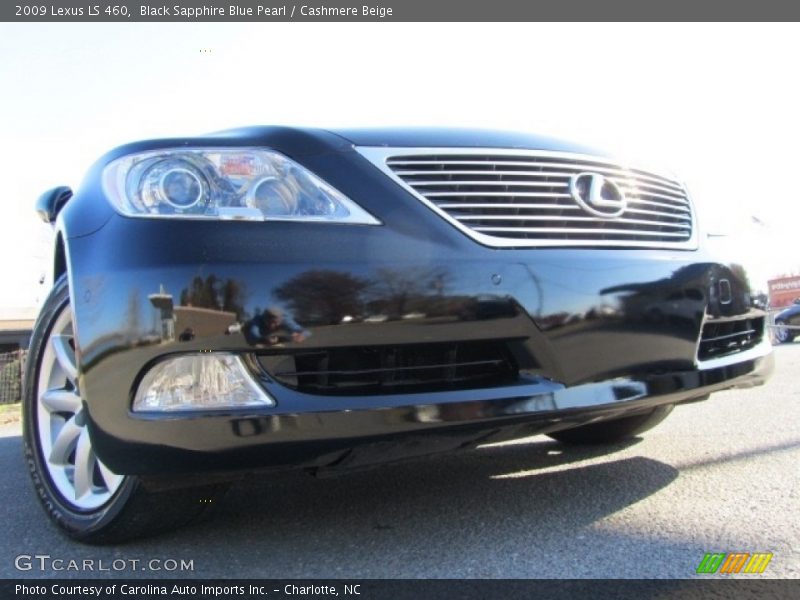 Black Sapphire Blue Pearl / Cashmere Beige 2009 Lexus LS 460