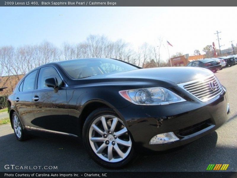 Black Sapphire Blue Pearl / Cashmere Beige 2009 Lexus LS 460