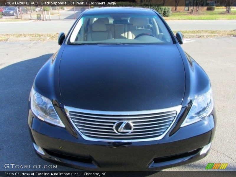 Black Sapphire Blue Pearl / Cashmere Beige 2009 Lexus LS 460