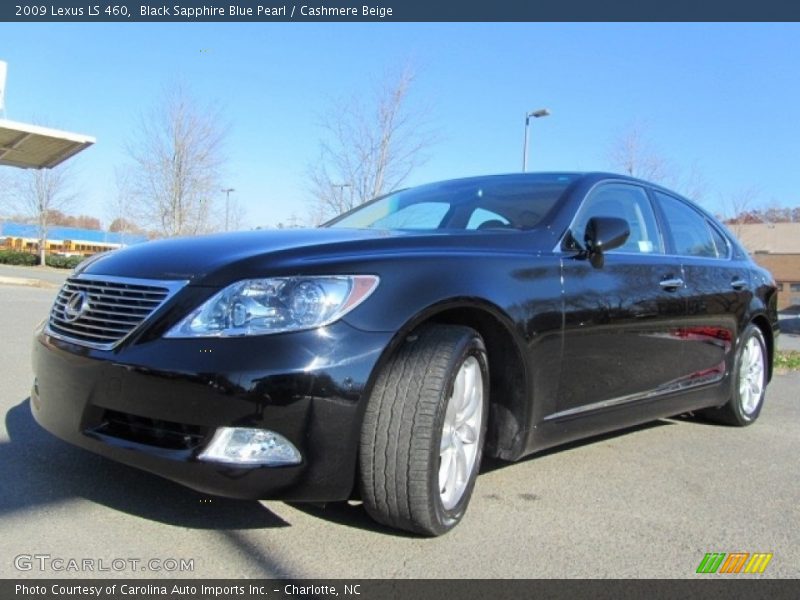 Black Sapphire Blue Pearl / Cashmere Beige 2009 Lexus LS 460