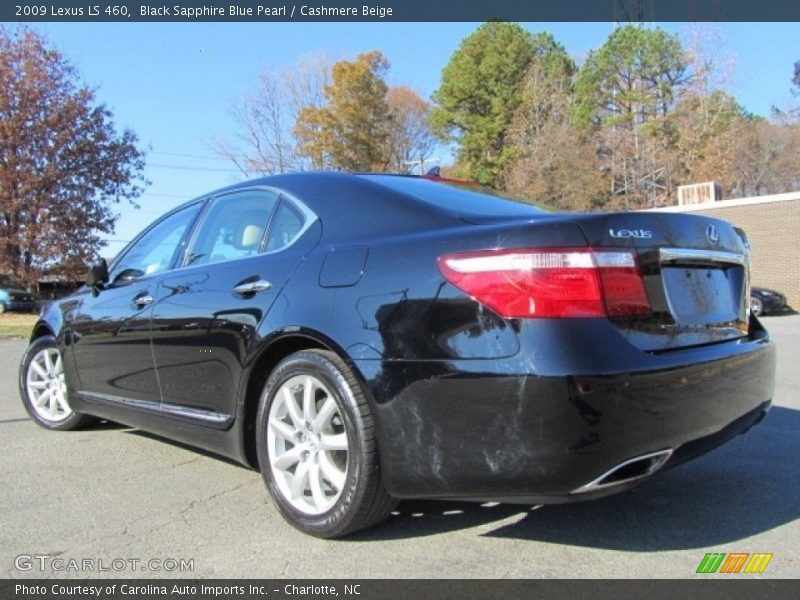 Black Sapphire Blue Pearl / Cashmere Beige 2009 Lexus LS 460