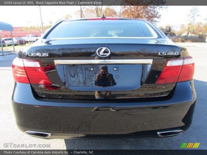 Black Sapphire Blue Pearl / Cashmere Beige 2009 Lexus LS 460