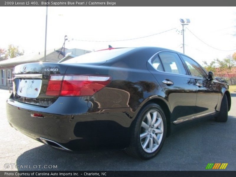 Black Sapphire Blue Pearl / Cashmere Beige 2009 Lexus LS 460