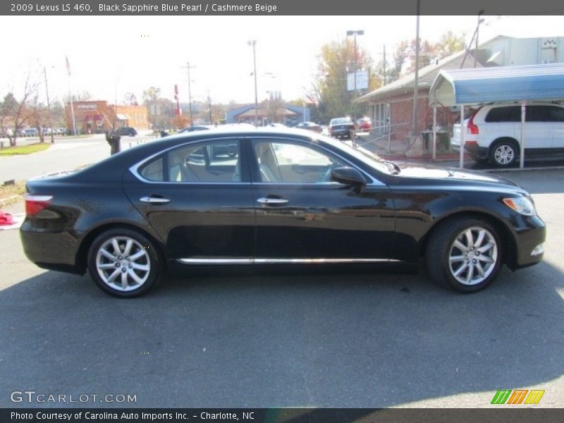 Black Sapphire Blue Pearl / Cashmere Beige 2009 Lexus LS 460