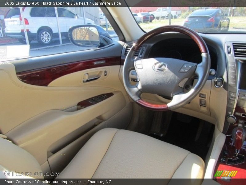 Black Sapphire Blue Pearl / Cashmere Beige 2009 Lexus LS 460