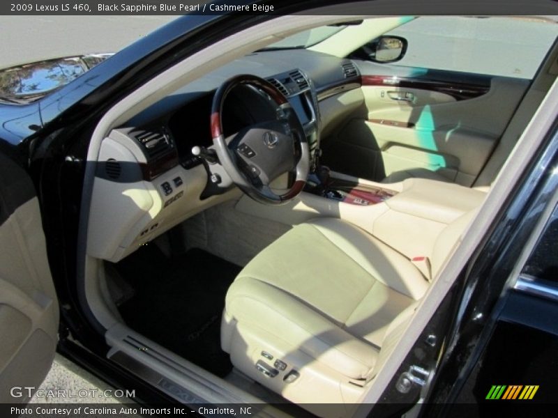Black Sapphire Blue Pearl / Cashmere Beige 2009 Lexus LS 460