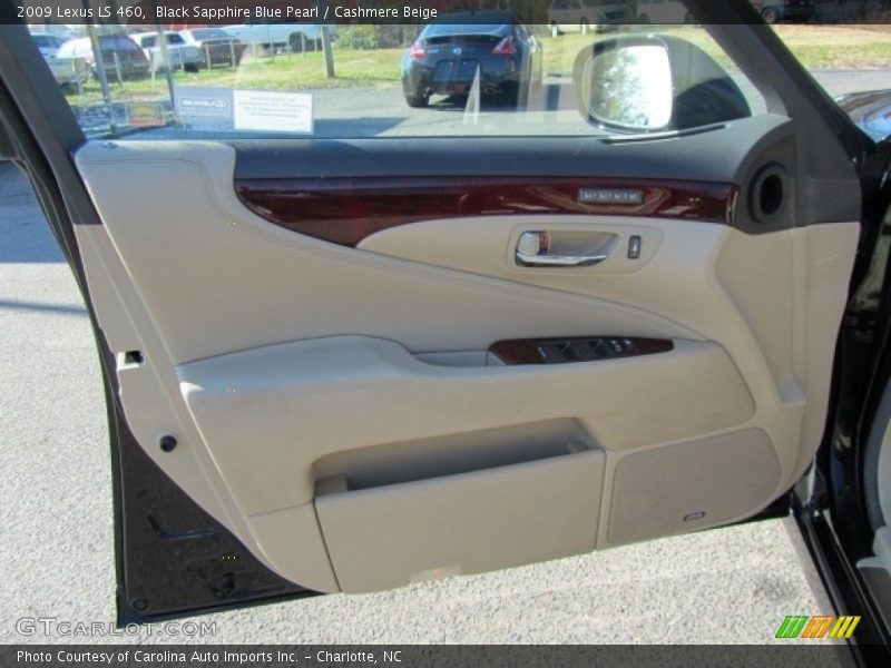Black Sapphire Blue Pearl / Cashmere Beige 2009 Lexus LS 460