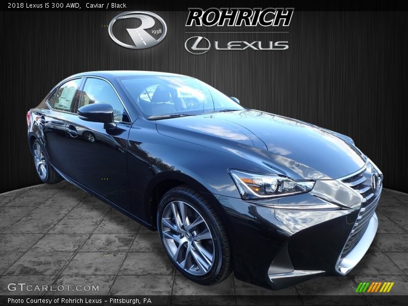 Caviar / Black 2018 Lexus IS 300 AWD