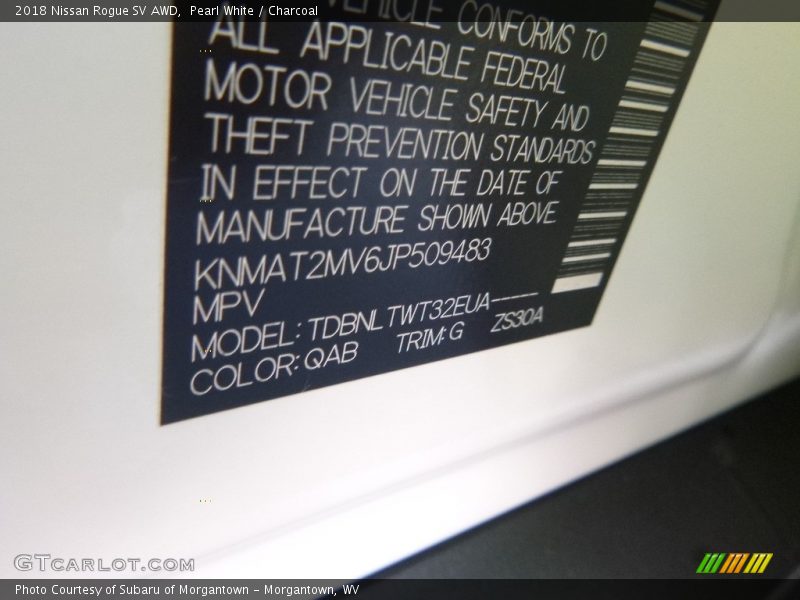 QAB - 2018 Nissan Rogue SV AWD