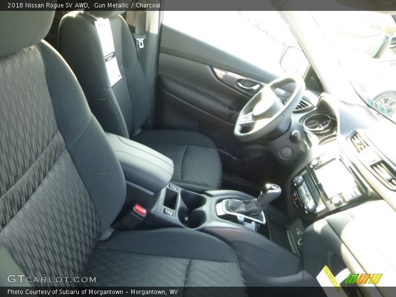 Gun Metallic / Charcoal 2018 Nissan Rogue SV AWD