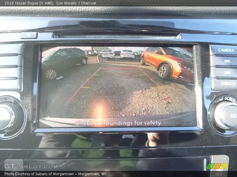 Gun Metallic / Charcoal 2018 Nissan Rogue SV AWD