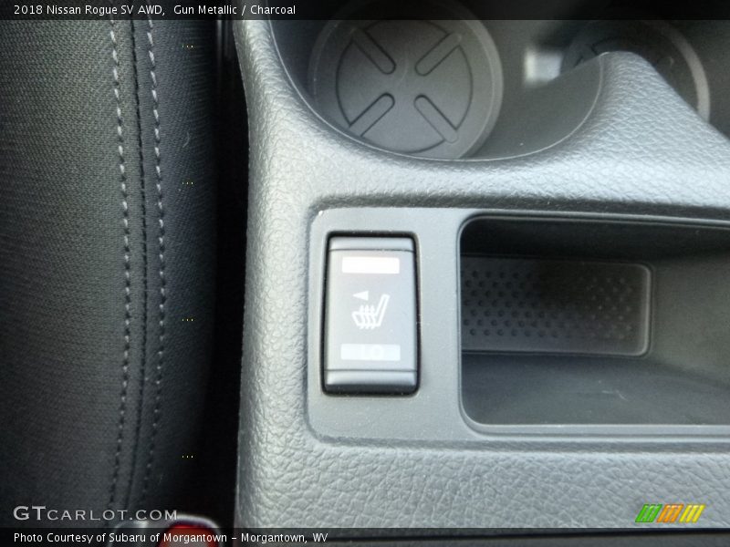 Gun Metallic / Charcoal 2018 Nissan Rogue SV AWD