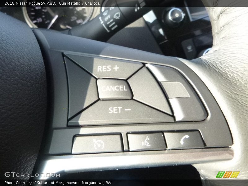 Gun Metallic / Charcoal 2018 Nissan Rogue SV AWD