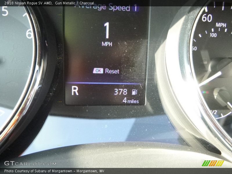 Gun Metallic / Charcoal 2018 Nissan Rogue SV AWD