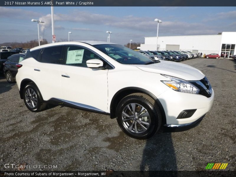 Pearl White / Graphite 2017 Nissan Murano S AWD