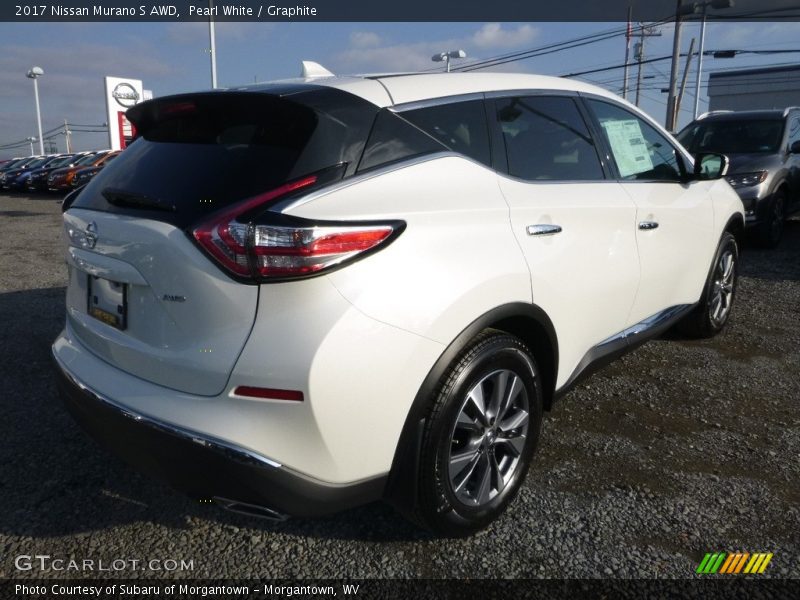 Pearl White / Graphite 2017 Nissan Murano S AWD