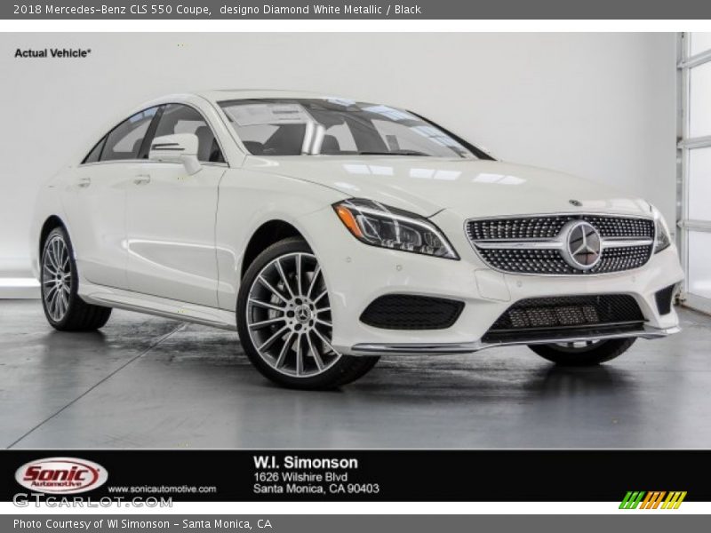 designo Diamond White Metallic / Black 2018 Mercedes-Benz CLS 550 Coupe