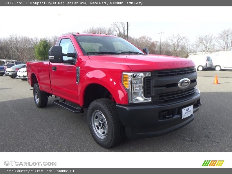 Race Red / Medium Earth Gray 2017 Ford F350 Super Duty XL Regular Cab 4x4