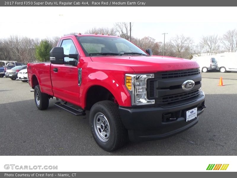 Race Red / Medium Earth Gray 2017 Ford F350 Super Duty XL Regular Cab 4x4
