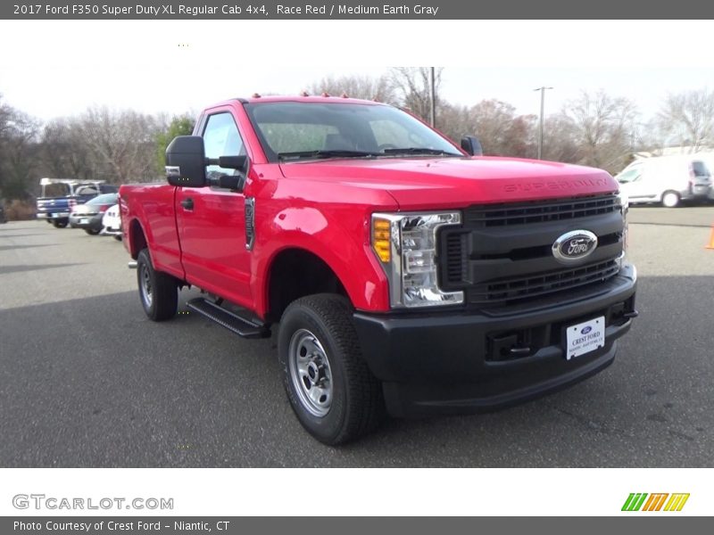Race Red / Medium Earth Gray 2017 Ford F350 Super Duty XL Regular Cab 4x4